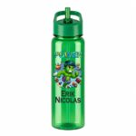 Sticla Apa Copii, Personalizata, Cu Pai, Micul Hulk, Verde, 750ml, BPS077