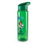 Sticla Apa Copii, Personalizata, Cu Pai, Fotbal, Verde, 750ml, BPS079 - imagine 3