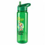 Sticla Apa Copii, Personalizata, Cu Pai, Zana, Verde, 750ml, BPS080 - imagine 4