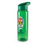 Sticla Apa Copii, Personalizata, Cu Pai, FIFA, Verde, 750ml, BPS086 - imagine 3