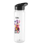 Sticla Apa Copii, Personalizata, Cu Pai, Kpop, Negru, 750ml, BPS088 - imagine 3
