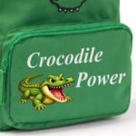Ghiozdan pentru scoala, Crocodil, 21.5x29 cm, Verde, GS068 - imagine 2