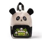 Ghiozdan pentru scoala, Urs Panda, 21.5x29 cm, Negru, GS078