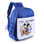 Ghiozdan pentru scoala, Mickey Mouse, 40x32x12 cm, Albastru, GS090 - imagine 3