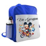 Ghiozdan pentru scoala, Mickey Mouse, 40x32x12 cm, Albastru, GS090 - imagine 4