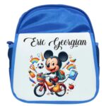 Ghiozdan pentru scoala, Mickey Mouse, 40x32x12 cm, Albastru, GS090
