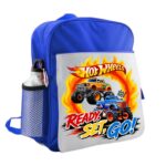 Ghiozdan pentru scoala, Hot Wheels, 40x32x12 cm, Albastru, GS094 - imagine 3