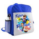Ghiozdan pentru scoala, Football, 40x32x12 cm, Albastru, GS097 - imagine 3