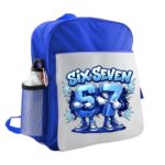 Ghiozdan pentru scoala, Six Seven, 40x32x12 cm, Albastru, GS098 - imagine 3