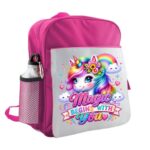 Ghiozdan pentru scoala, Unicorn, 40x32x12 cm, Roz, GS102 - imagine 2