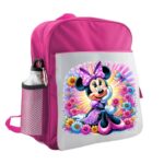Ghiozdan pentru scoala, Minnie Mouse, 40x32x12 cm, Roz, GS104 - imagine 2