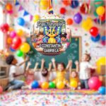 Medalie Personalizata, Gradinita, Grupa Fluturasilor, Lemn, Multicolor, 6x6,5cm, MDUV043 - imagine 3