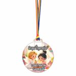 Medalie Personalizata, Gradinita, Grupa Ingerasilor, Lemn, Multicolor, 6x6,5cm, MDUV047