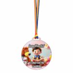 Medalie Personalizata, Gradinita, Grupa Pinochio, Lemn, Multicolor, 6x6,5cm, MDUV050