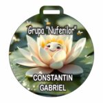 Medalie Personalizata, Gradinita, Grupa Nuferilor, Lemn, Multicolor, 6x6,5cm, MDUV053 - imagine 2