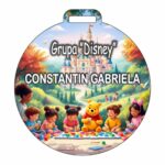 Medalie Personalizata, Gradinita, Grupa Disney, Lemn, Multicolor, 6x6,5cm, MDUV054 - imagine 2