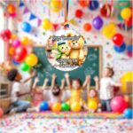 Medalie Personalizata, Gradinita, Grupa Greierasilor, Lemn, Multicolor, 6x6,5cm, MDUV055 - imagine 3