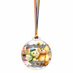 Medalie Personalizata, Gradinita, Grupa Greierasilor, Lemn, Multicolor, 6x6,5cm, MDUV055