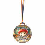 Medalie Personalizata, Gradinita, Grupa Ciupercutelor, Lemn, Multicolor, 6x6,5cm, MDUV056