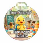 Medalie Personalizata, Gradinita, Grupa Boboceilor, Lemn, Multicolor, 6x6,5cm, MDUV062 - imagine 2