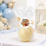 Marturie Botez, Lumanare Sfera, Rosu, 5x5 cm, LMRB004 - imagine 2