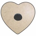 Marturie Magnet Inima, Botez, Pantofi Roz, 8 cm, MB034 - imagine 4
