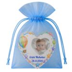 Marturie Magnet Inima, Botez, Balon, Curcubeu, 8 cm, MB029