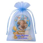 Marturie Magnet, Lemn, Botez, Balon Aer Cald, 8 cm, MB040