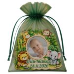 Marturie Magnet, Lemn, Botez, Safari, Jungla, 8 cm, MB041