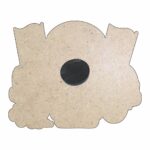 Marturie Magnet, Lemn, Botez, Masina Curse, 8 cm, MB047 - imagine 4