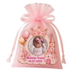 Marturie Magnet, Lemn, Botez, Castel Printesa, 8 cm, MB049