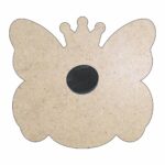 Marturie Magnet, Lemn, Botez, Fluture Regal, 8 cm, MB051 - imagine 4