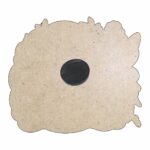 Marturie Magnet, Lemn, Botez, Zana Mov, 8 cm, MB052 - imagine 4