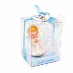 Marturie Botez, Lumanare, Ingeras, Albastru, 5×4×3 cm, MIGB002