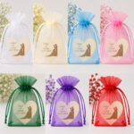 Marturie Lemn, Nunta, Inima, Mire, Mireasa, 8 cm, MLN001 - imagine 2