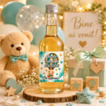 Marturie Botez, Sticla, Urs, Balon, Verde, 50ml, MTSB006 - imagine 2