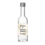 Marturie Nunta, Sticla, Flori Albe, 50ml, MTSN003
