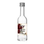 Marturie Nunta, Sticla, Flori Rosii, 50ml, MTSN006