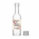 Marturie Nunta, Sticla, Flori Roz, Alb, 50ml, MTSN010 - imagine 3